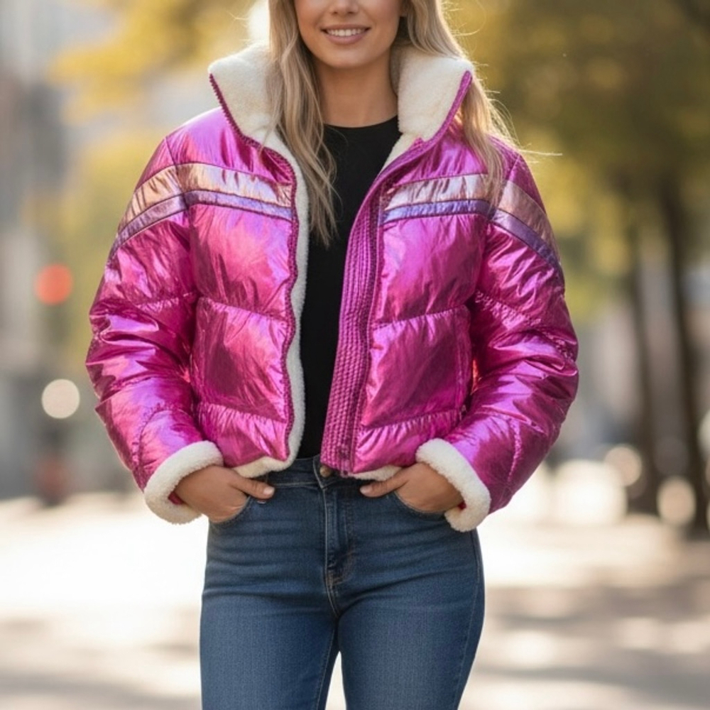 Sugar Thrillz Polar Pixie Pink Purple Puffer Jacket (M) & Skirt! (S) - Picture 4 of 13